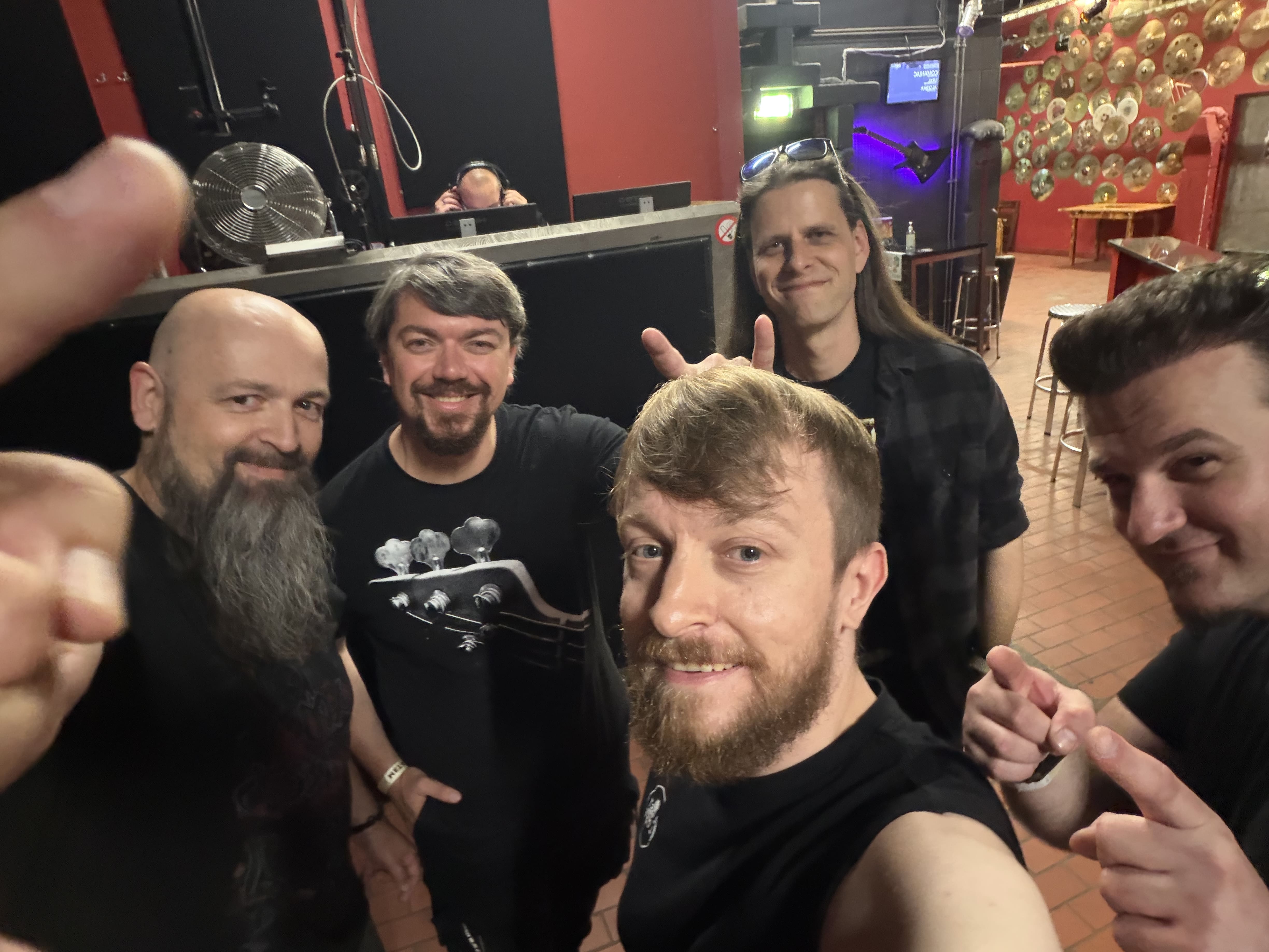 Band before show